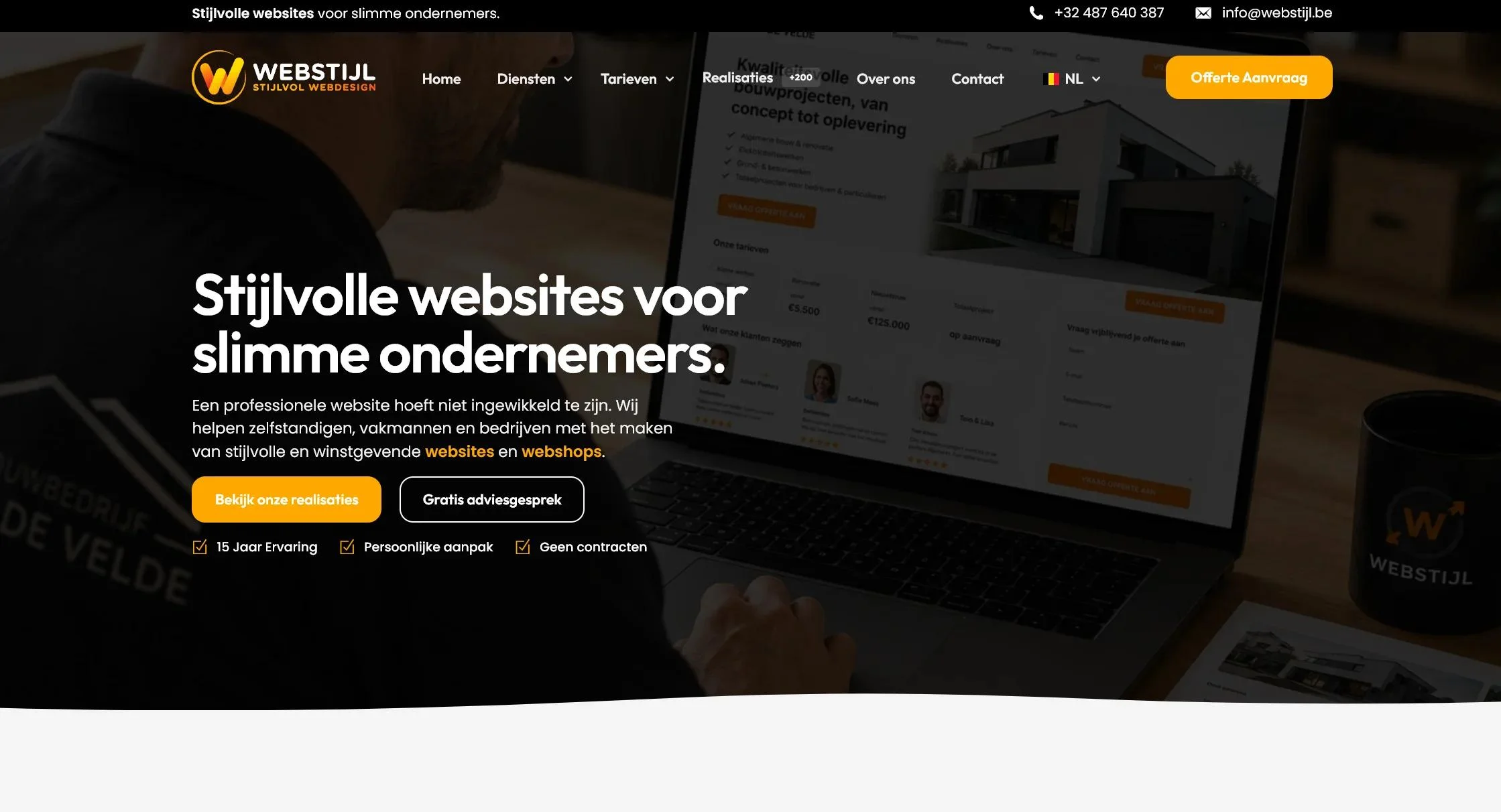 Werfdoek van WEBSTIJL